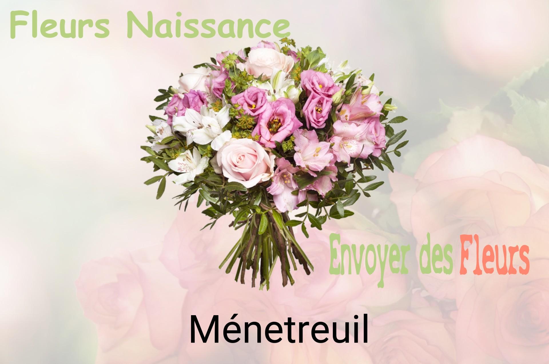 Bouquet de fleurs de naissance livré à Ménetreuil
